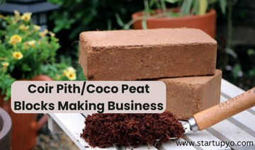 Coir Pith Coco Peat Blocks Making Business-StartupYo