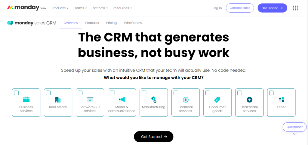  Monday CRM | StartupYo